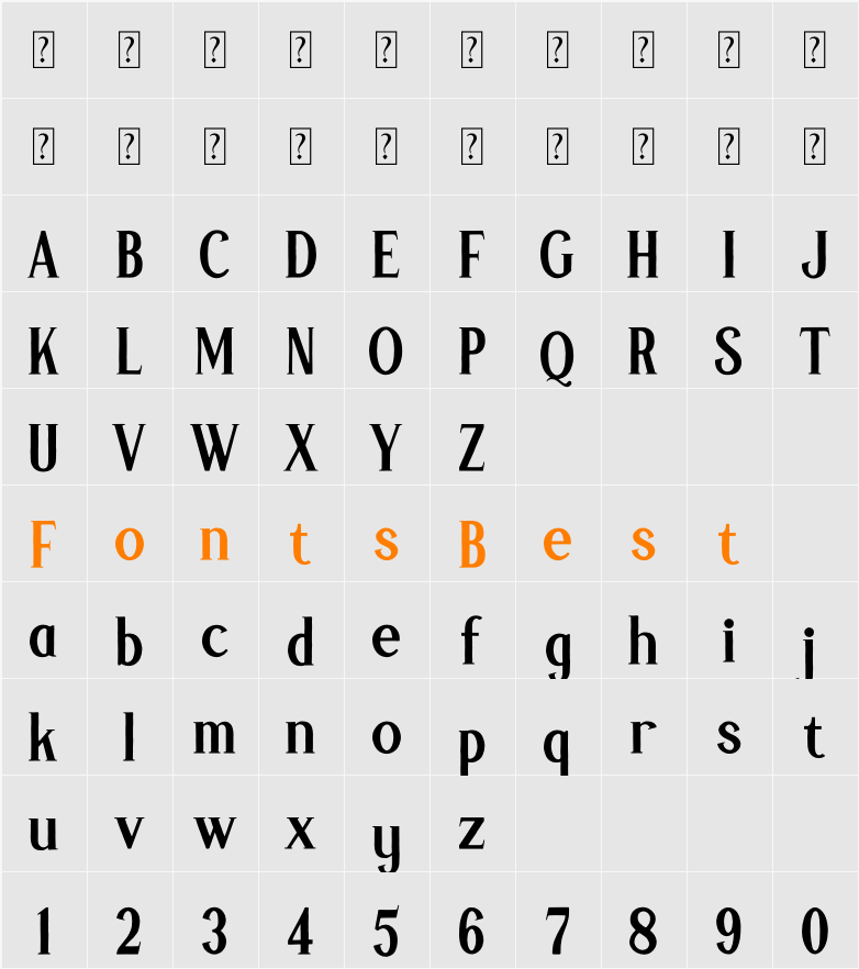 The Boqke Character Map