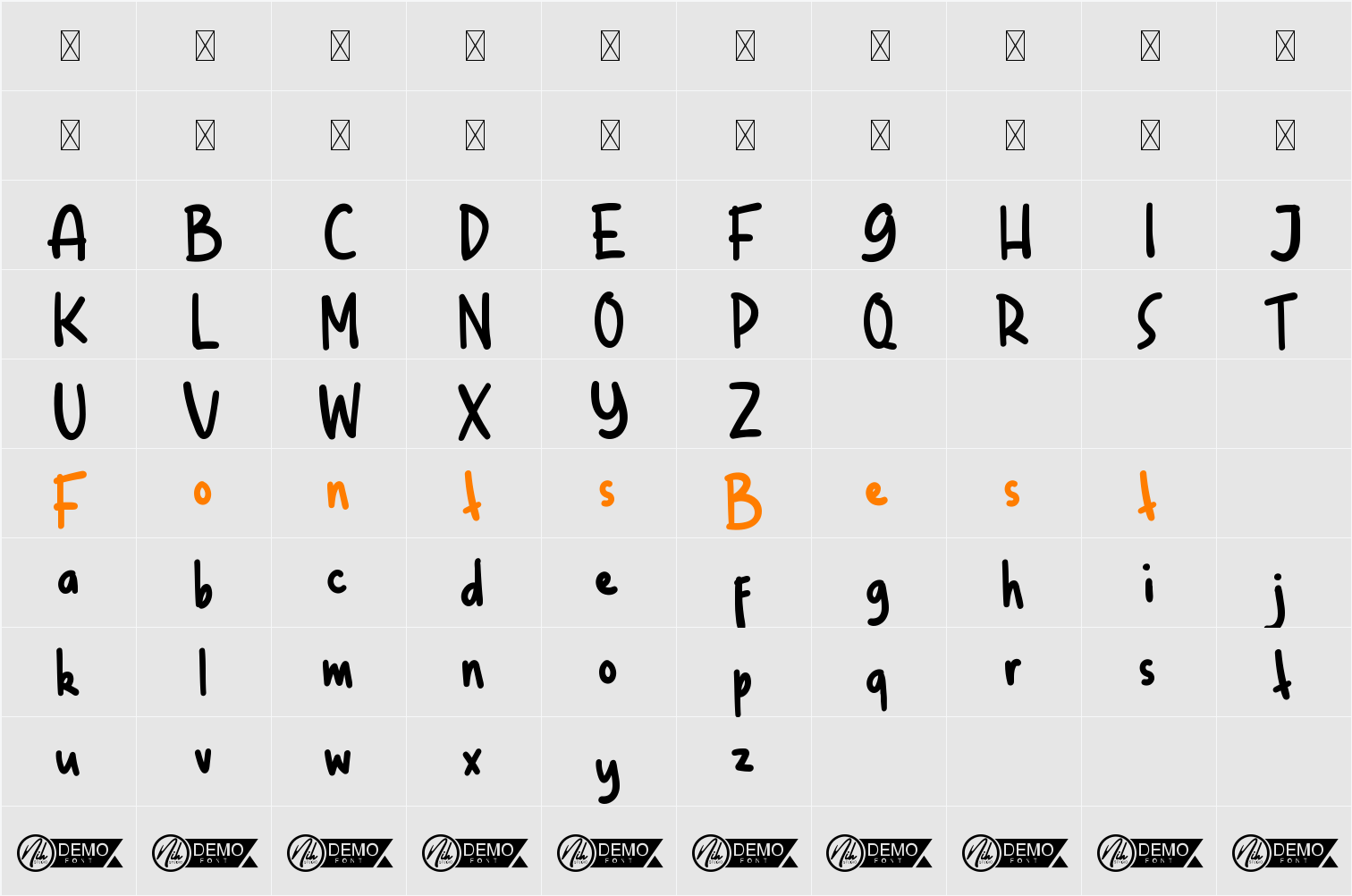 Waktu Senja Demo Character Map