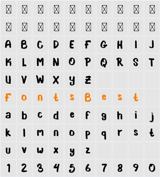 Gord Playful Character Map