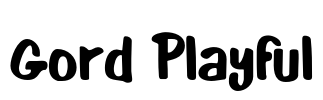 Gord Playful Font Image