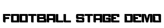 Football Stage DEMO Font Image