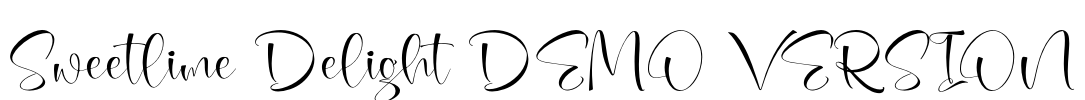 Sweetlime Delight DEMO VERSION Font Image