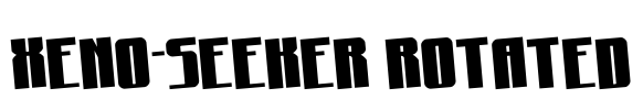 Xeno-Seeker Rotated Font Image