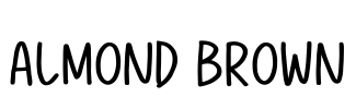 Almond Brown Font Image