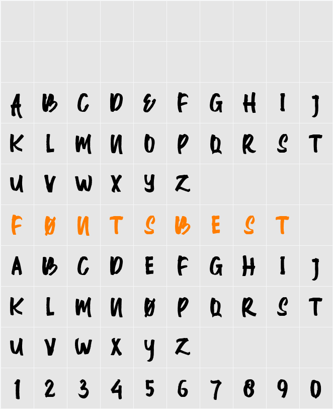 Allcaps Character Map