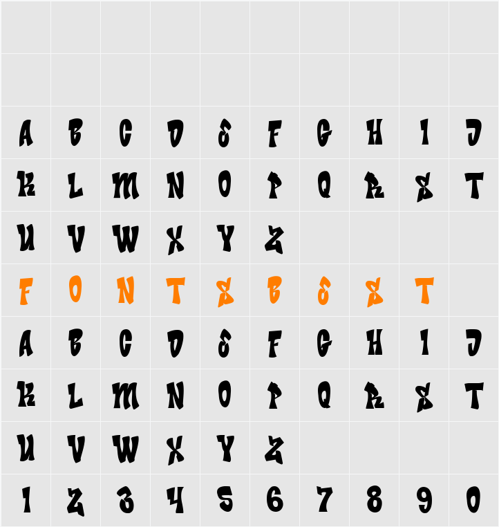 Bade Hoper Character Map