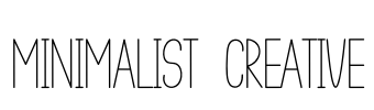 Minimalist  Creative Font Image
