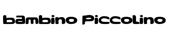 Bambino Piccolino Font Image