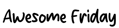 Awesome Friday Font Image