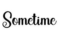 Sometime Font Image