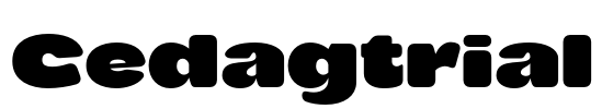 Cedagtrial Font Image