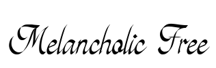 Melancholic Free Font Image