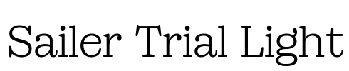 Sailer Trial Light Font Image