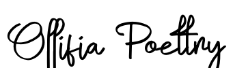 Ollifia Poettry Font Image