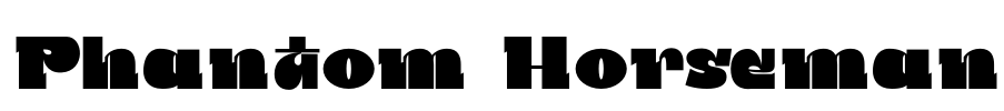 Phantom Horseman Font Image