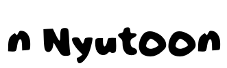 n Nyutoon Font Image