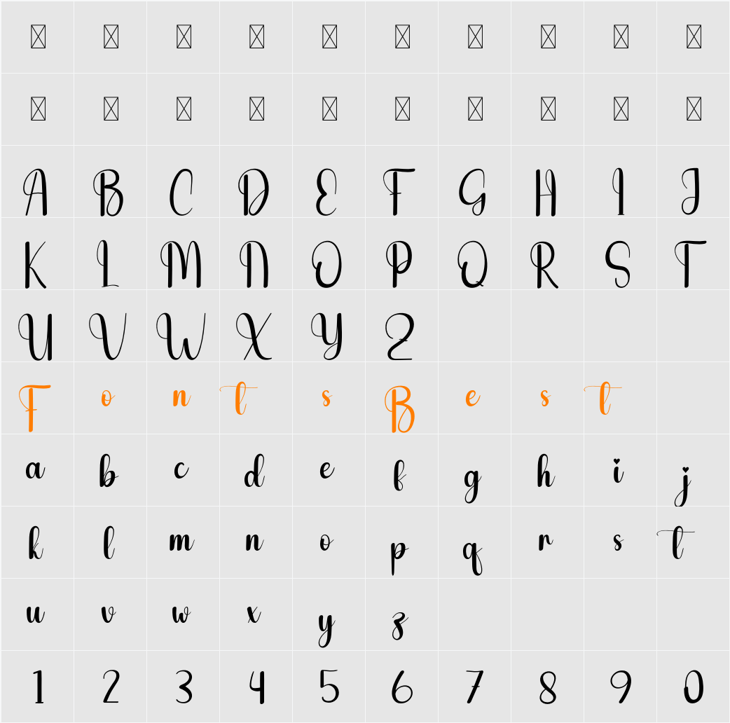 The Chubby Character Map