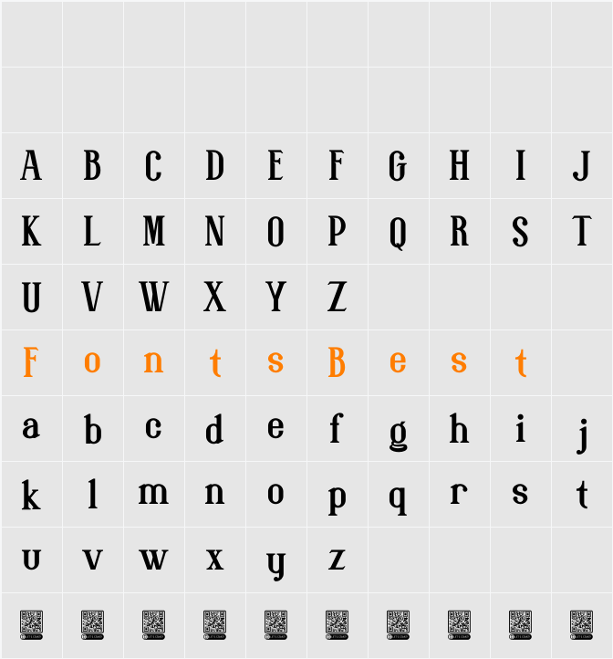 AVEMON - Personal Use Character Map
