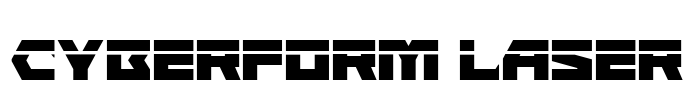 Cyberform Laser Font Image