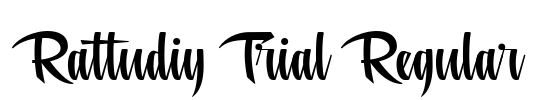 Rattudiy Trial Regular Font Image