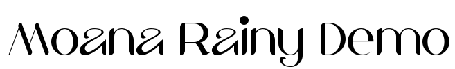 Moana Rainy Demo Font Image