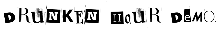 Drunken Hour DEMO Font Image