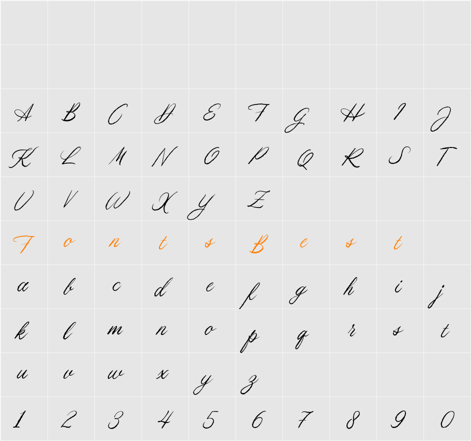 Demo Little Bleach Med Script Character Map