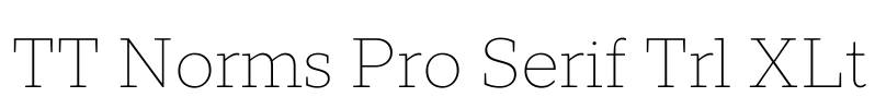 TT Norms Pro Serif Trl XLt Font Image