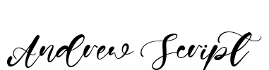 Andrew Script Font Image