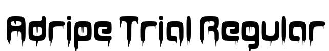 Adripe Trial Regular Font Image