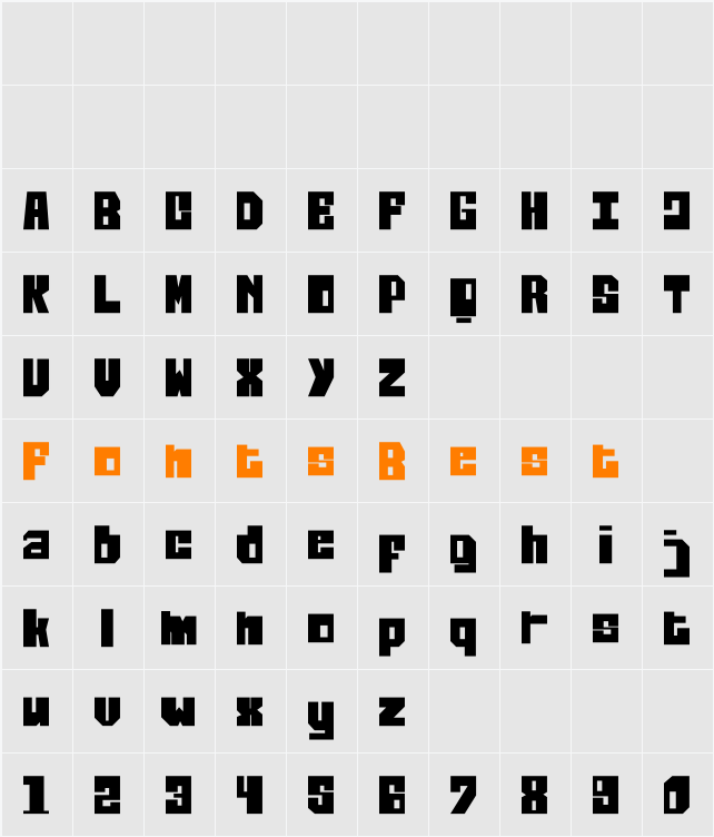 Thifloss Character Map