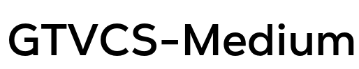 GTVCS-Medium Font Image