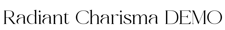 Radiant Charisma DEMO Font Image