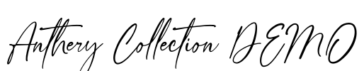 Anthery Collection DEMO Font Image