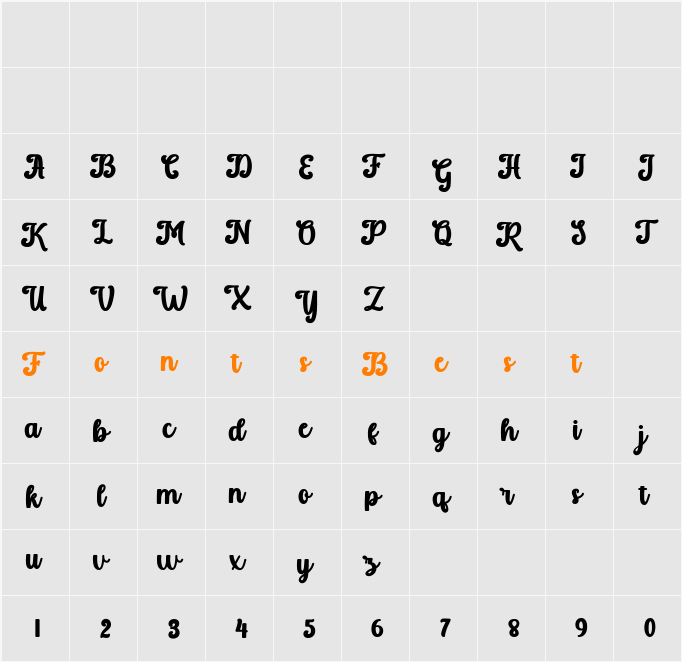 Hello Fyndina Character Map