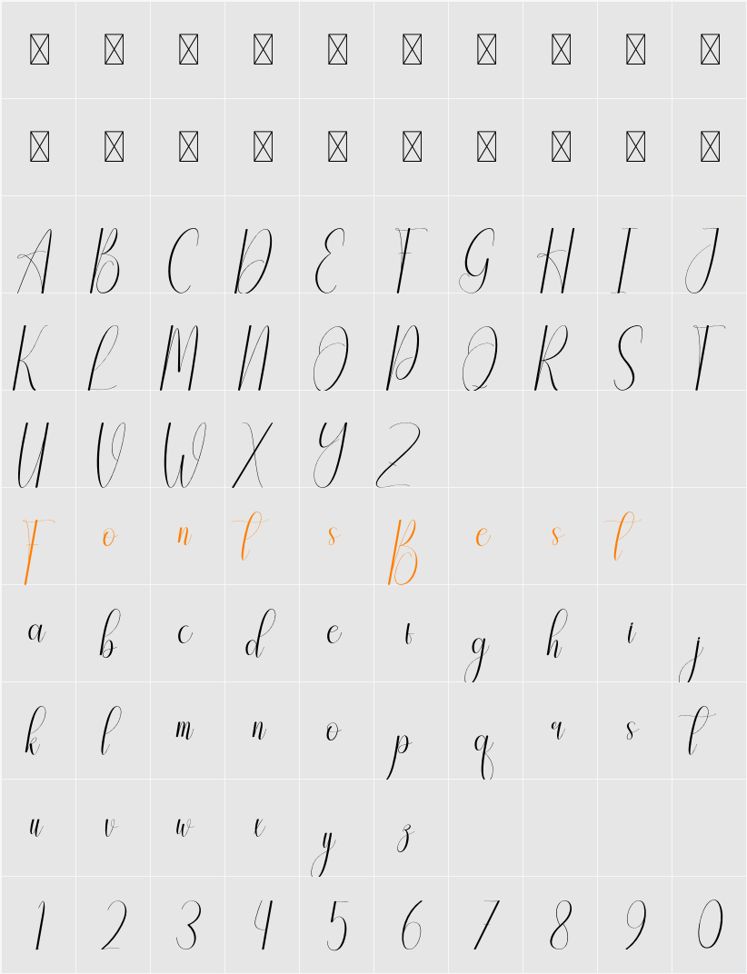 Heightened Character Map
