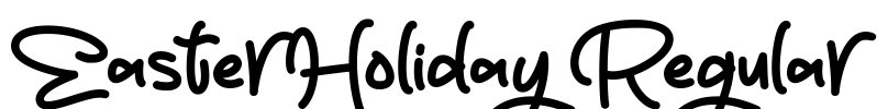 Easter Holiday Regular Font Image