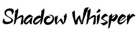 Shadow Whisper Font Image