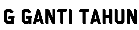 g Ganti Tahun Font Image