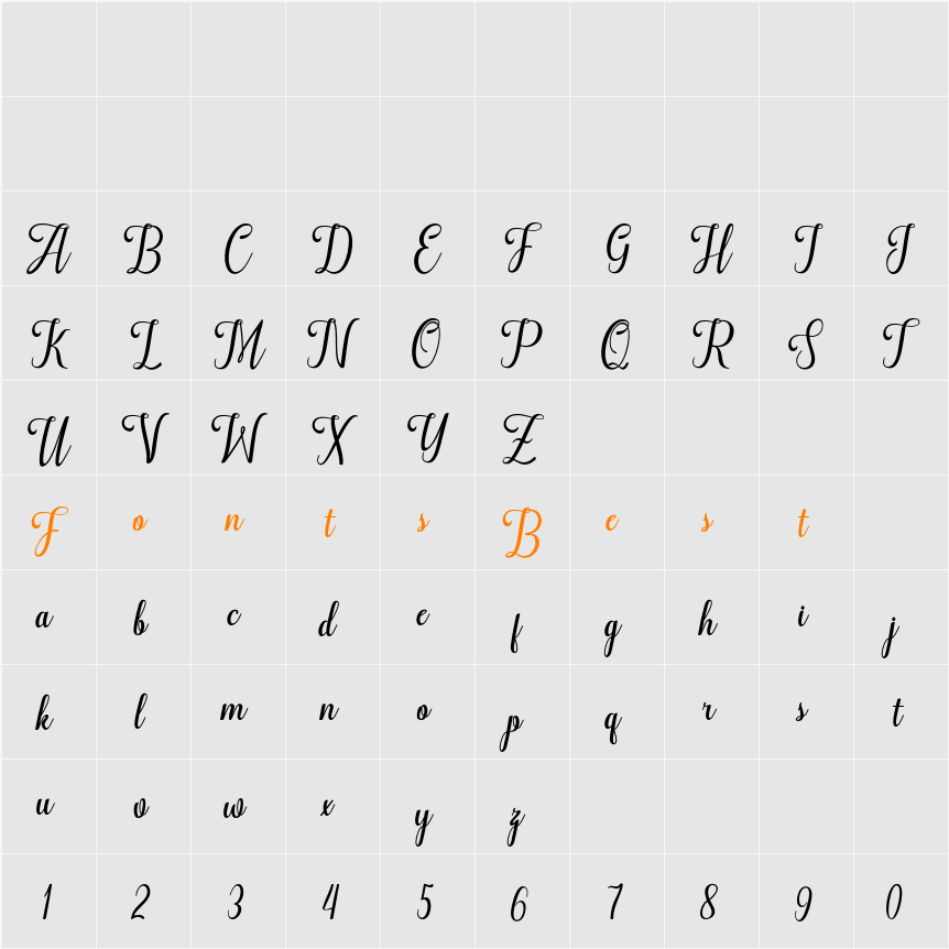 Amazon Character Map