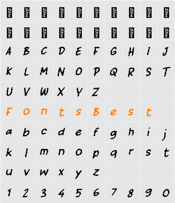 j Jurkam Character Map