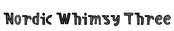 Nordic Whimsy Three Font Image