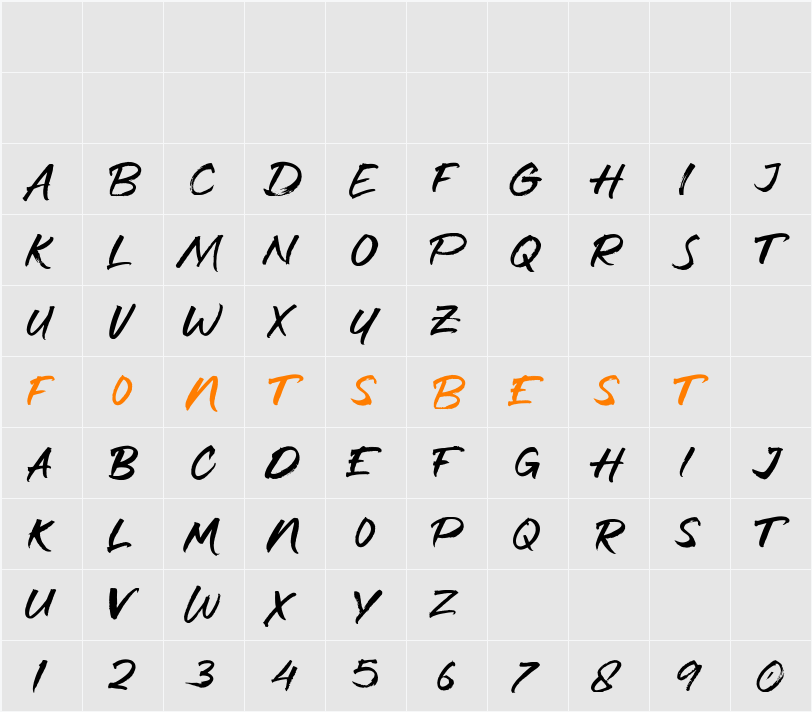 Demo Mindful Blaze Character Map