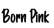 Born Pink Font Image