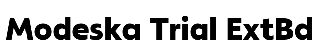 Modeska Trial ExtBd Font Image