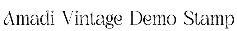 Amadi Vintage Demo Stamp Font Image