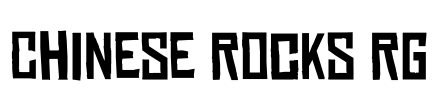 Chinese Rocks Rg Font Image