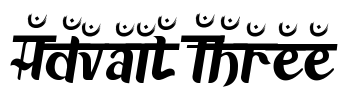Advait Three Font Image