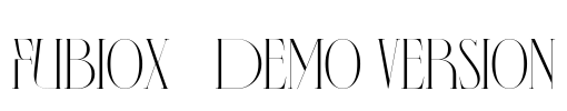 Fubiox - Demo Version Font Image