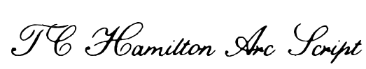 TC Hamilton Arc Script Font Image